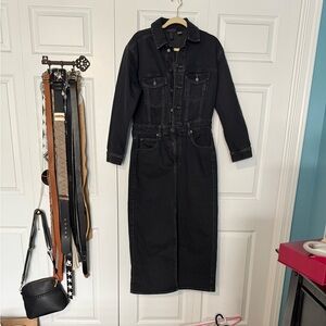 Universal Thread Charcoal Denim Shirt Dress